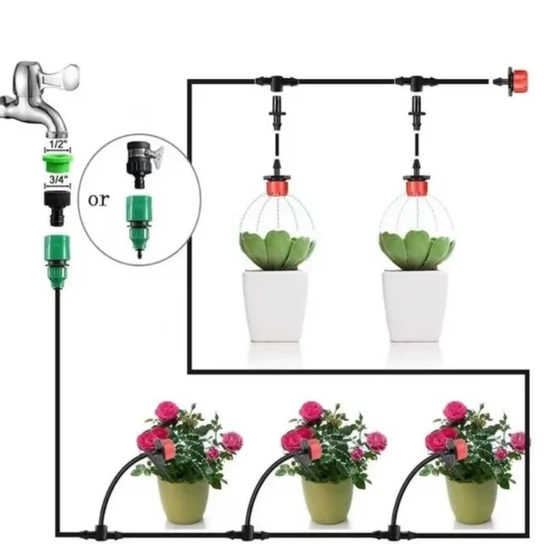 Gardening Kit - Drip Irrigation with Adjustable Drippers - Image 5