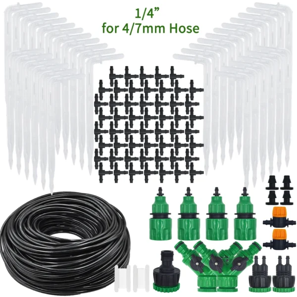 Gardening Kit: 5-50M Drip Irrigation System