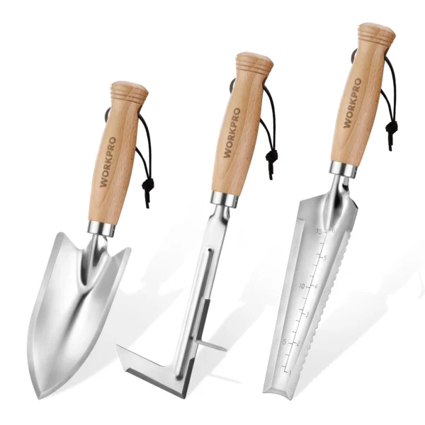 Gardening Kit 3 Pcs Tools with Wood Handle