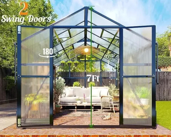 Gardening Kit - 8x18 FT Polycarbonate Greenhouse - Image 4
