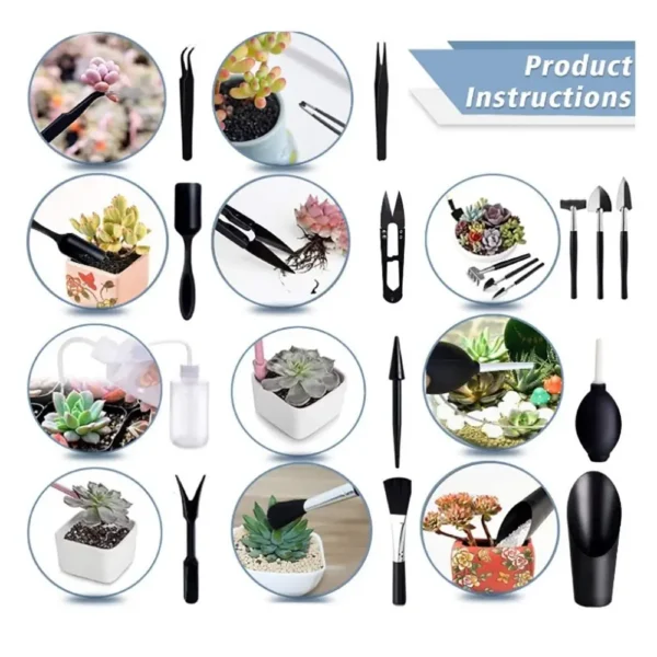Mini Gardening Kit - Succulent Tools & Plant Care Set - Image 3