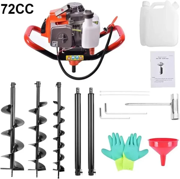 Gardening Kit: 72cc Post Hole Digger Tool - Image 4
