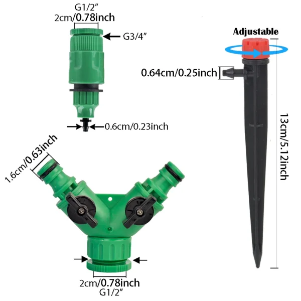 Gardening Kit: Adjustable Drip Irrigation System - Image 3