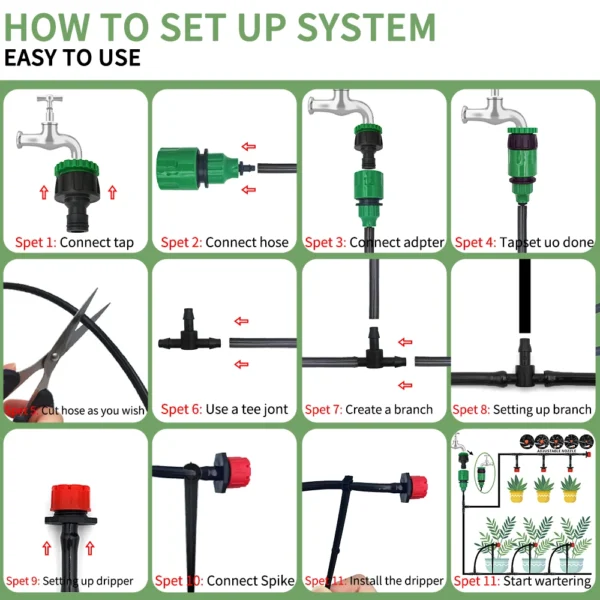 Gardening Kit: 20M Drip Irrigation System - Image 3