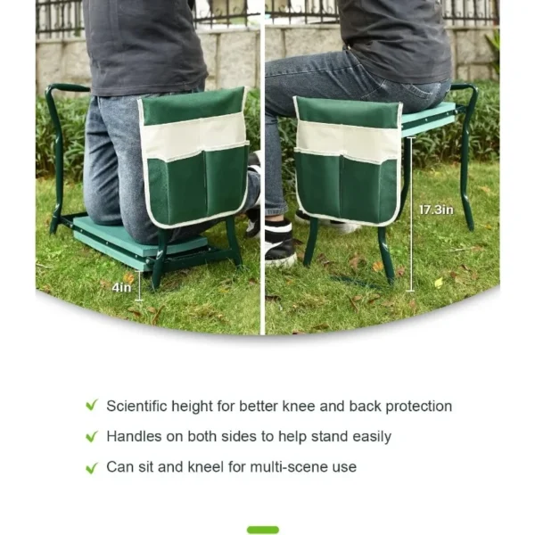 Gardening Kit - Heavy Duty Foldable Kneeler and Seat - Image 5