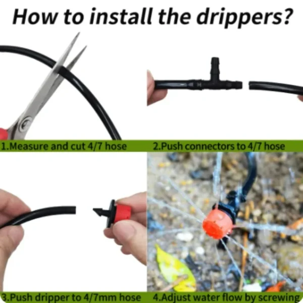 Gardening Kit - Drip Irrigation with Adjustable Drippers - Image 4