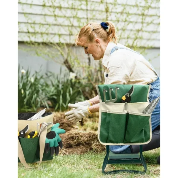Gardening Kit - Heavy Duty Foldable Kneeler and Seat - Image 2