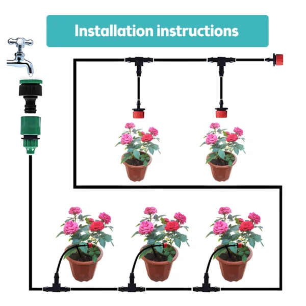 Gardening Kit: 2x15m Drip Irrigation System - Image 4