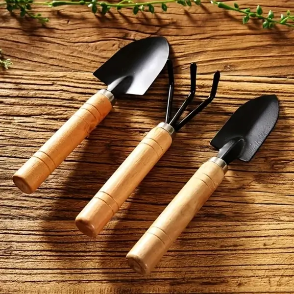 Gardening Kit For Succulents With Rake, Trowel, Shovel - Image 4