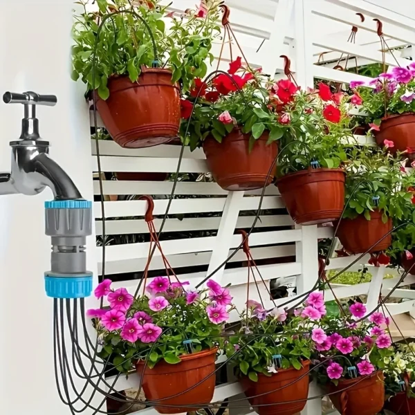 Gardening Kit Drip Irrigation with Adjustable Emitters