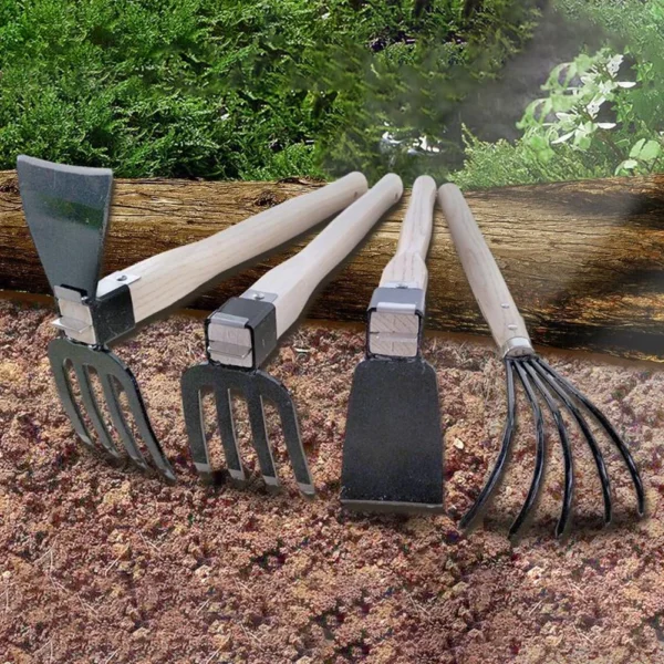 Gardening Kit: Hand Cultivator, Rake, Mini Hoe & Weeder - Image 6