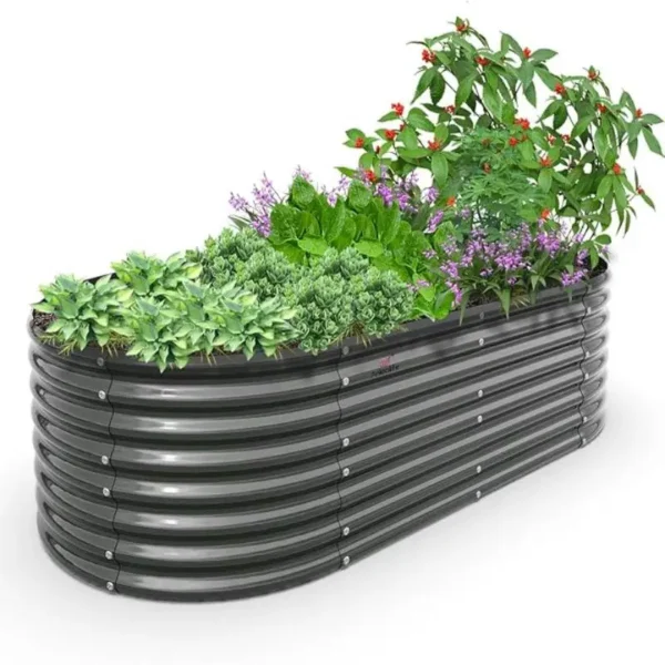 Gardening Kit: Galvanized Raised Garden Bed