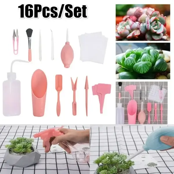Gardening Kit: 16Pcs Mini Transplanting Tools Set - Image 2