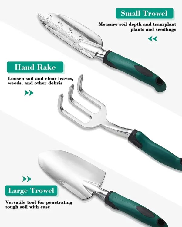 Gardening Kit: 11-Piece Aluminum Alloy Tool Set with Bag - Image 3