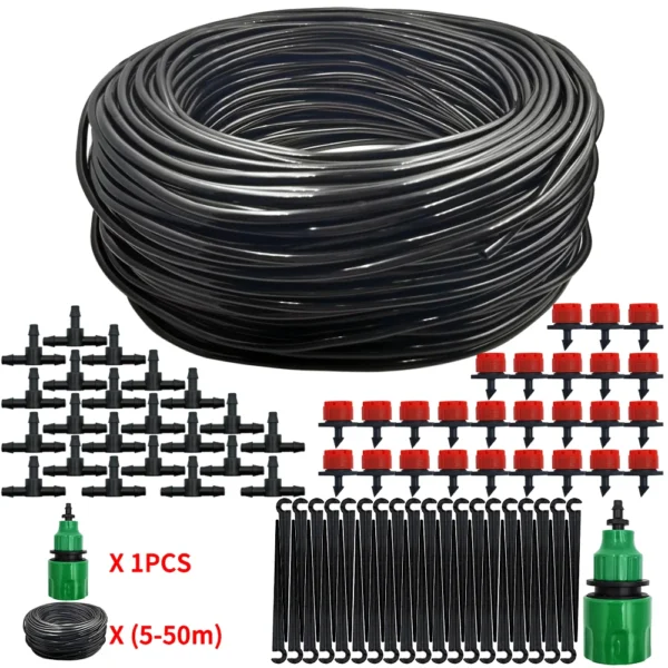 Gardening Kit: 5-50M DIY Drip Irrigation System