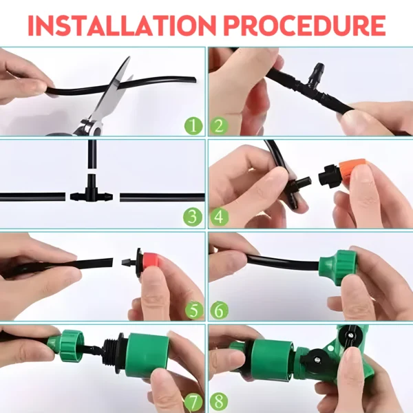 Gardening Kit: 2x15m Drip Irrigation System - Image 5