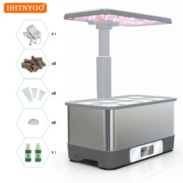 Gardening Kit: WiFi Hydroponics System with LED Lights - Image 5