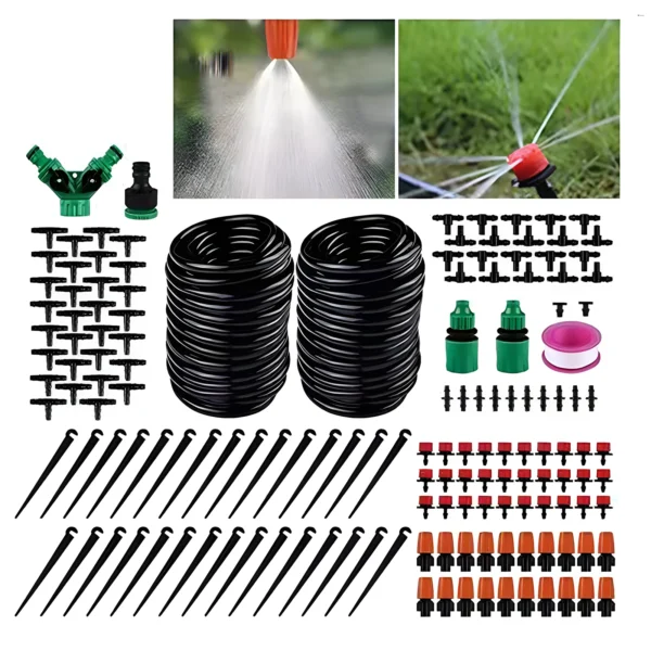 Gardening Kit: 2x15m Drip Irrigation System