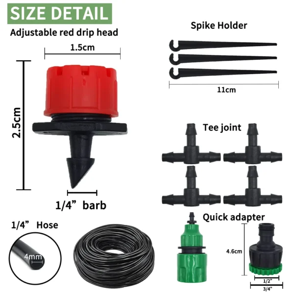 Gardening Kit - 20M Drip Irrigation with Drippers - Image 4