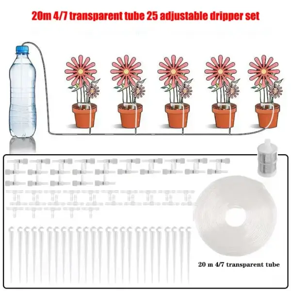 Gardening Kit Drip Irrigation with Valve and Hose - Image 4