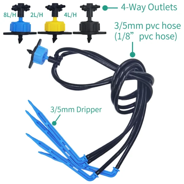 Gardening Kit: 4-Way Drip Irrigation System - Image 3