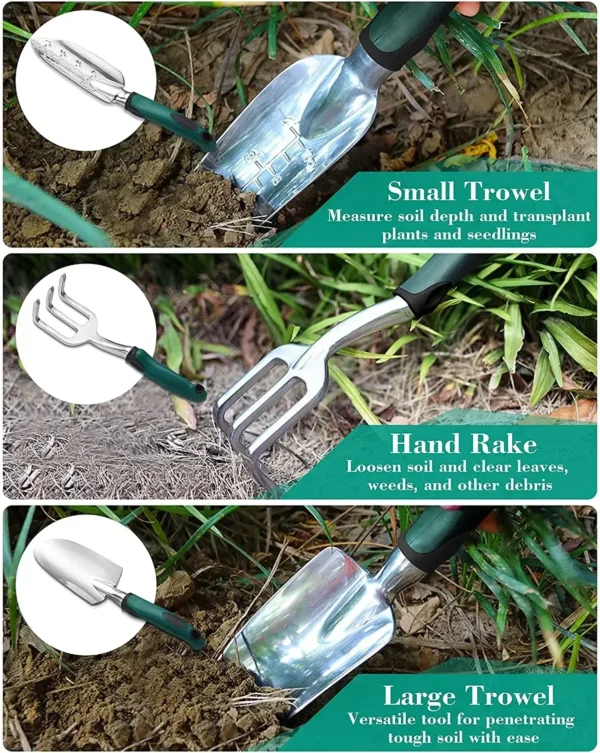 Gardening Kit: 11-Piece Aluminum Alloy Tool Set with Bag - Image 5