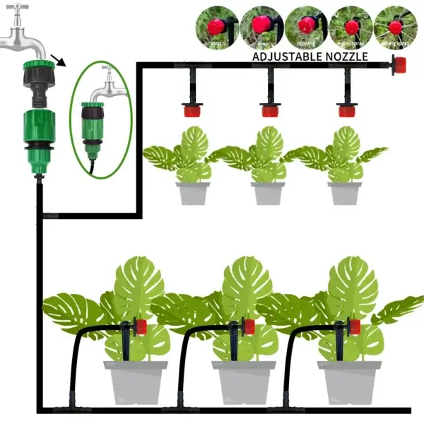 Gardening Kit: 20M Micro Drip Irrigation System - Image 2