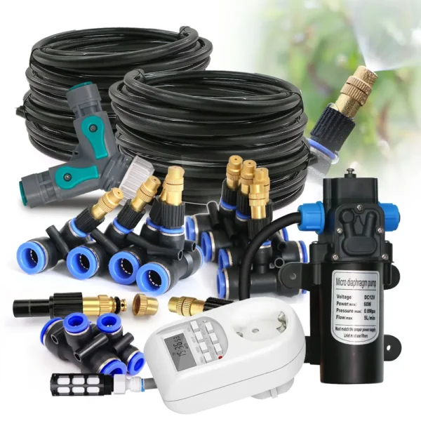 Gardening Kit: Self-Priming Pump Misting System