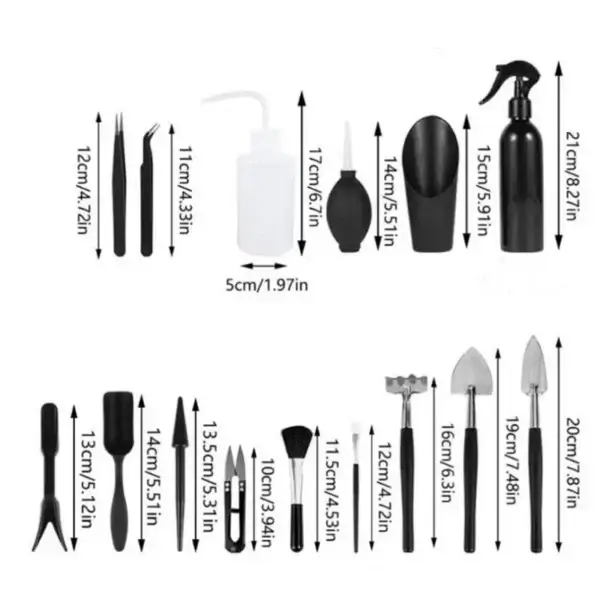 Gardening Kit 16pcs Mini Tools for Succulent Plants - Image 6
