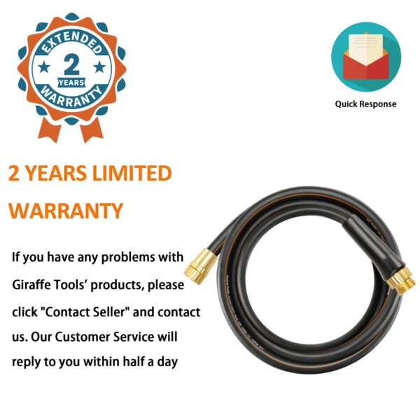 Gardening Kit - Heavy Duty 5/8" Rubber Garden Hose - Image 4