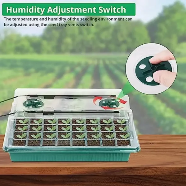 Gardening Kit with 40 Cells, Adjustable Vents - Image 5