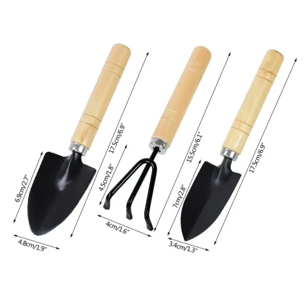Gardening Kit - 3Pcs Mini Tools for Plants & Weeding - Image 6