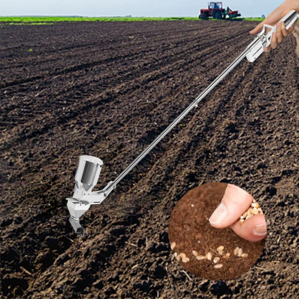 Gardening Kit - Push Seeder with Zinc Plow Blade - Image 2