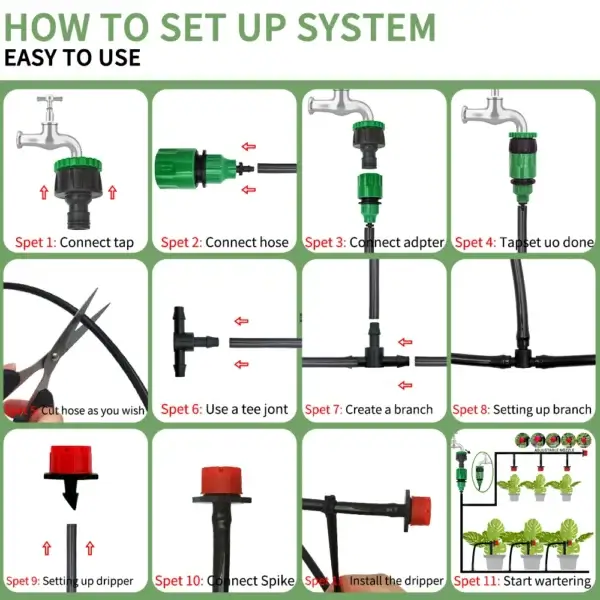 Gardening Kit: 20M Micro Drip Irrigation System - Image 3