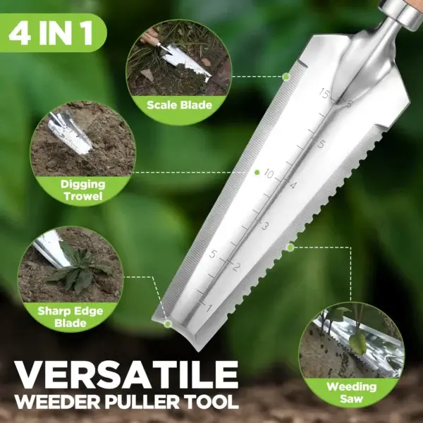 Gardening Kit 3 Pcs Tools with Wood Handle - Image 4