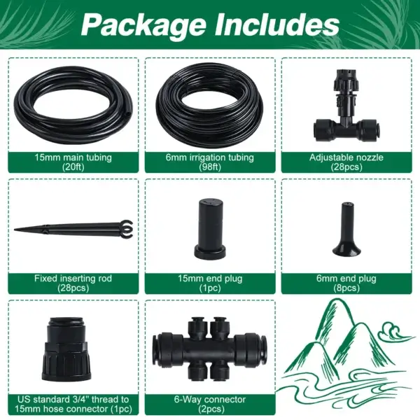 Gardening Kit: Drip Irrigation System Accessories - Image 2
