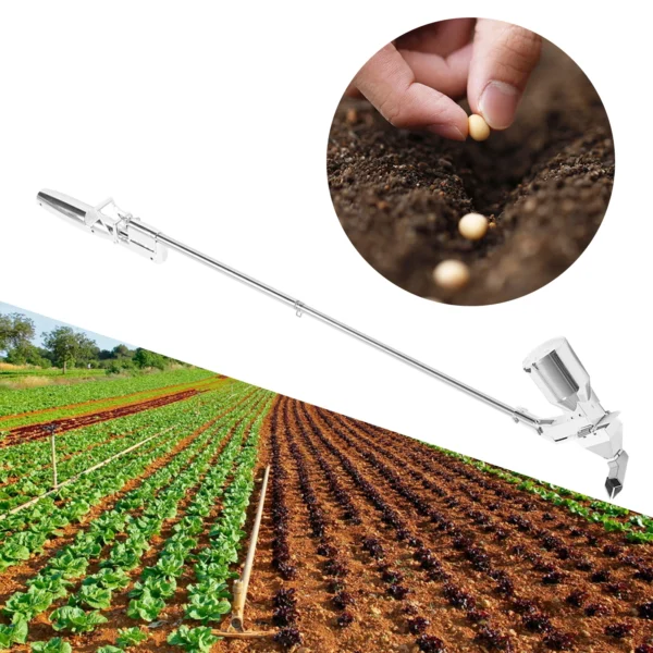Gardening Kit - Push Seeder with Zinc Plow Blade
