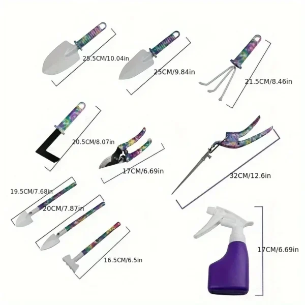 Gardening Kit - 10Pcs Tools Set with Carrying Case - Image 6