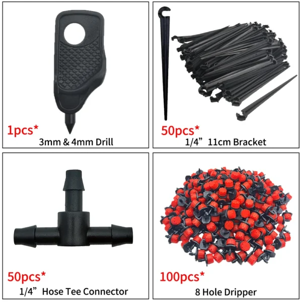Gardening Kit: 5-50M DIY Drip Irrigation System - Image 6