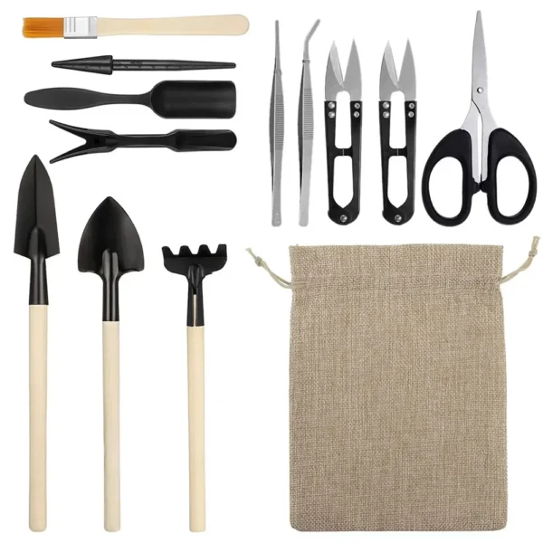 Gardening Kit - 13Pcs Mini Tools for Succulent & Bonsai Plants