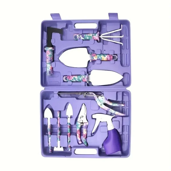 Gardening Kit - 10Pcs Tools Set with Carrying Case - Image 3