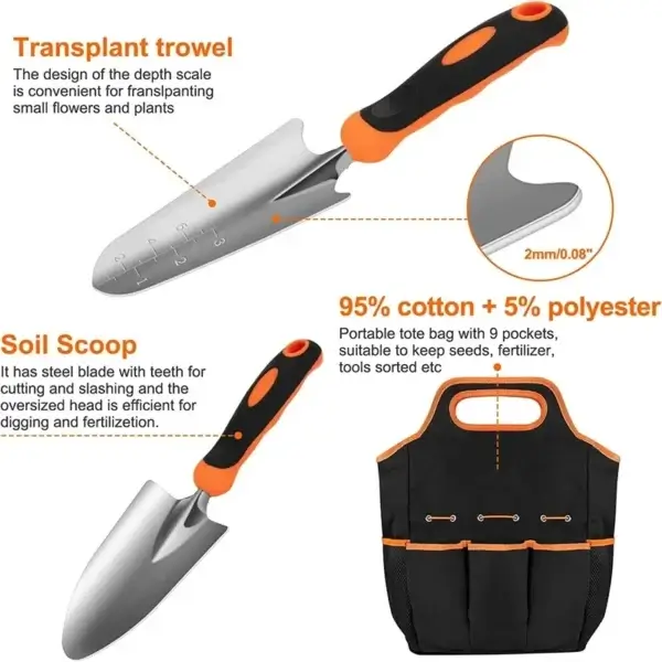 Gardening Kit: 8-Piece Stainless Steel Tools Set - Image 5
