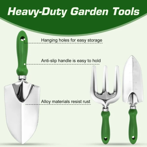 Gardening Kit: Shears, Gloves, Trowel, Claw & Scoop - Image 3