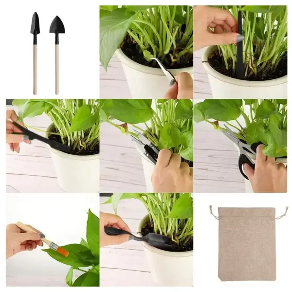 Gardening Kit - 13Pcs Mini Tools for Succulent & Bonsai Plants - Image 4