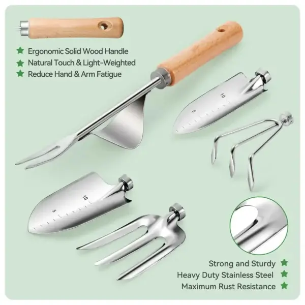 Gardening Kit 9-Piece Heavy Duty Tool Set - Image 6