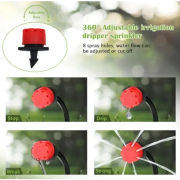Gardening Kit - Drip Irrigation with Adjustable Drippers - Image 3